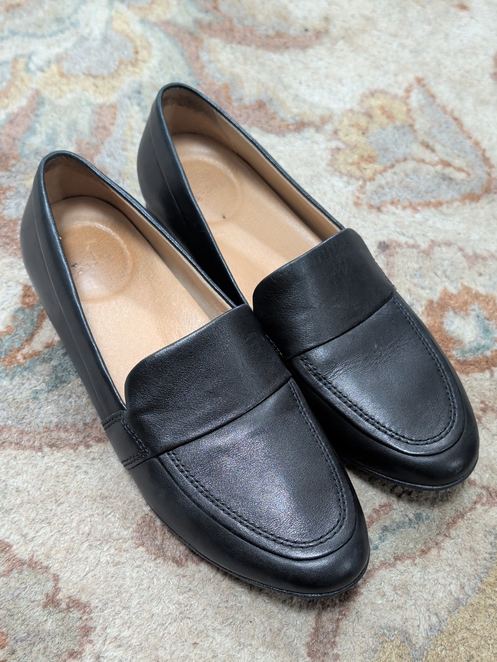 Dansko Linden Black Leather Penny Loafers
